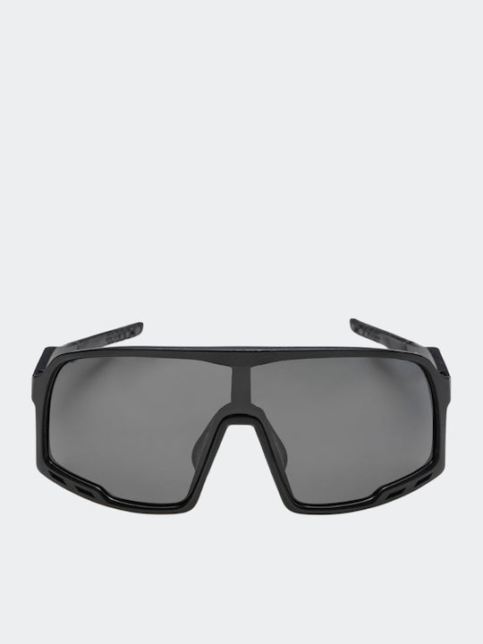 Chpo Henrik Unisex Sonnenbrille mit Schwarz Kunststoff Gestell und Schwarz Polarisiert Linse 16132PP
