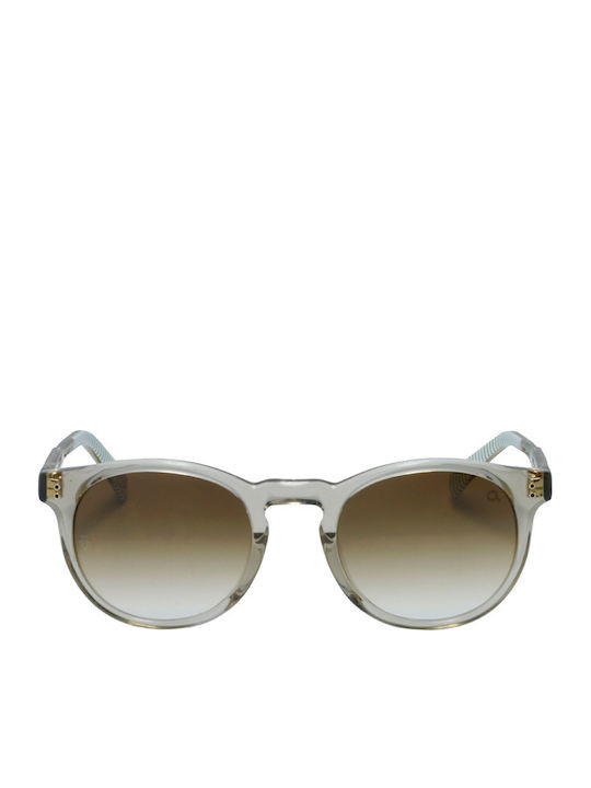 Etnia Barcelona Trastevere II Unisex Sunglasses with Transparent Plastic Frame and Brown Lens