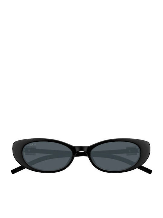 Gucci Women's Sunglasses with Black Plastic Frame and Black Lens GG1680S 002