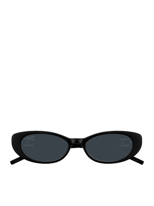 Gucci Women's Sunglasses with Black Plastic Frame and Black Lens GG1680S 002