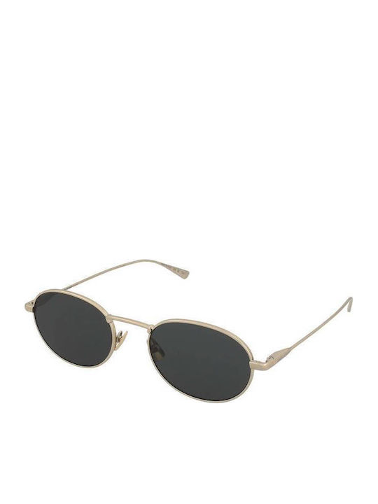 Ysl Unisex Sunglasses with Gold Metal Frame and Black Lens SL 799 003