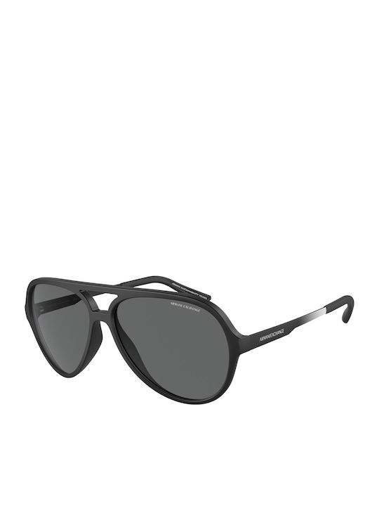 Armani Exchange Мъжки Слънчеви Очила с Черна Метална Рамка и Сиви Стъкла AX4133S 807887