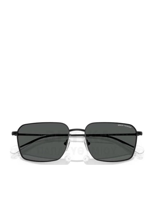 Armani Exchange Мъжки Слънчеви Очила с Черна Метална Рамка и Сиви Стъкла AX2053S 600087