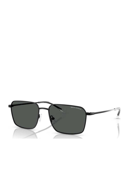 Armani Exchange Мъжки Слънчеви Очила с Черна Метална Рамка и Сиви Стъкла AX2053S 600087