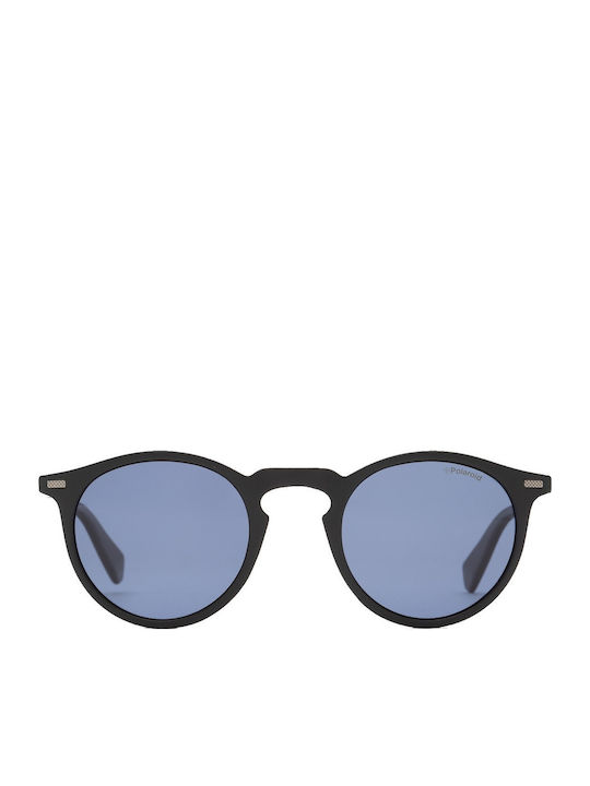 Polaroid Men's Sunglasses with Black Plastic Frame and Blue Lens PLD2086S 003/C3
