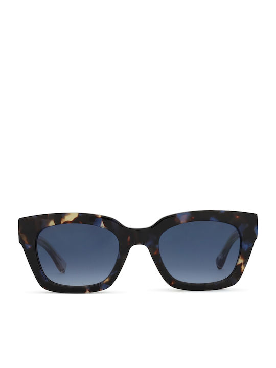 Tommy Hilfiger Women’s Sunglasses with Brown Tartaruga Horn-Rimmed Frame and Blue Gradient Lens TH2052/S 1ZN/08