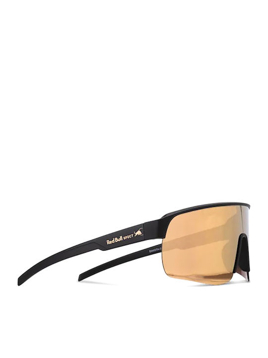 Red Bull Spect Unisex Γυαλιά Ηλίου με Μαύρο Κοκκάλινο Σκελετό και Χρυσό Καθρέφτη Φακό DAKOTA-007