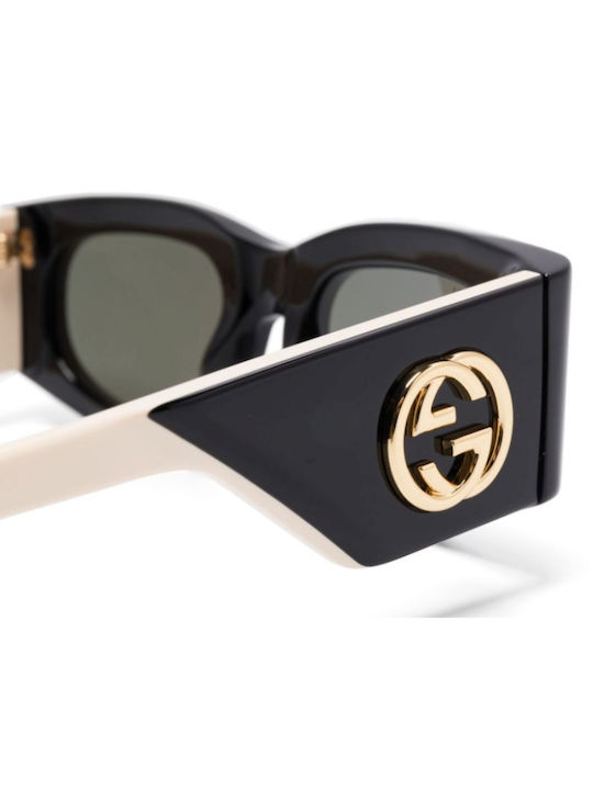 Gucci Γυναικεία Γυαλιά Ηλίου με Μαύρο Κοκκάλινο Σκελετό και Γκρι Φακό GG1664S 001