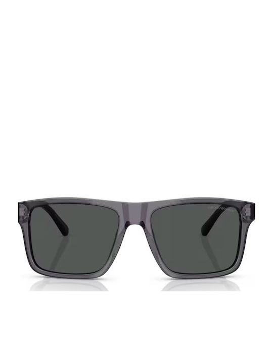Emporio Armani Мъжки Слънчеви Очилa с Сив Пластмасов Рамка и Сиви Лещи