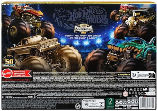 Hot Wheels Monstertrucks Trophy Champions Collection Jdw07