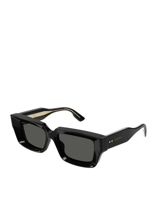 Gucci Gucci Women's Sunglasses with Black Horn-Rimmed Frame and Grey Lenses GG1529S 001