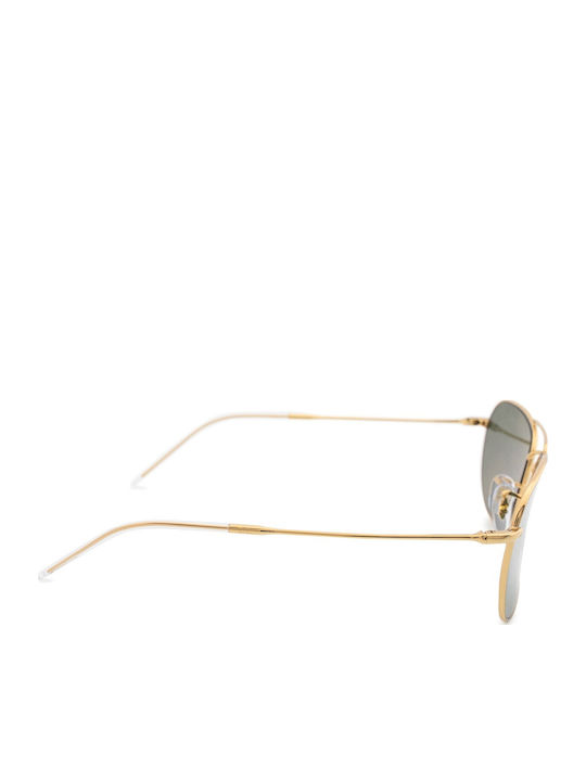 Ray Ban Caravan Reverse Unisex Γυαλιά Ηλίου με Χρυσό Μεταλλικό Σκελετό και Πράσινο Φακό RB0102 001/VR