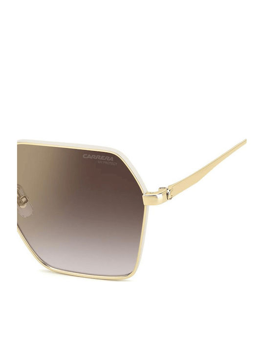 Carrera Women's Sunglasses with Gold Metallic Frame and Grey Gradient Lenses 3057/S VVP/YK