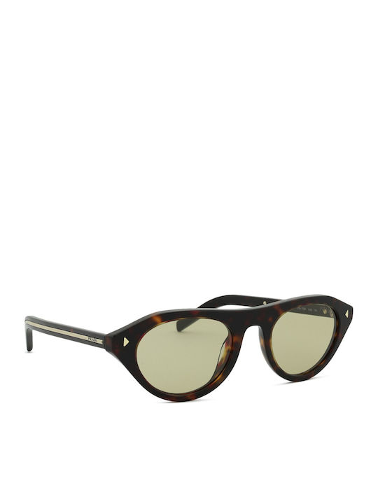 Prada Unisex Γυαλιά Ηλίου με Καφέ Ταρταρούγα Κοκκάλινο Σκελετό και Κίτρινο Φακό PRPRB15 17N70R