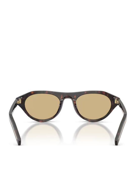 Prada Unisex Γυαλιά Ηλίου με Καφέ Ταρταρούγα Κοκκάλινο Σκελετό και Κίτρινο Φακό PRPRB15 17N70R