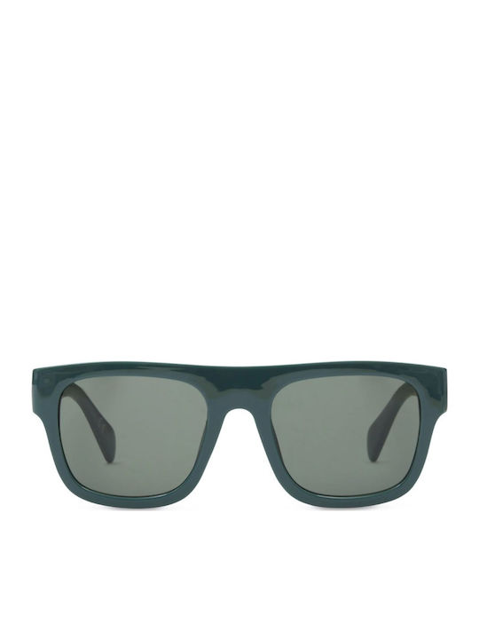 Vans Squared Off Unisex Sunglasses with Green Plastic Frame and Green Lens VN0A7PR1BDX