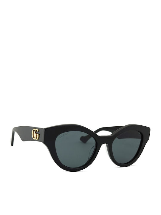 Gucci Women's Sunglasses with Black Plastic Frame and Black Lens GG0957S 002