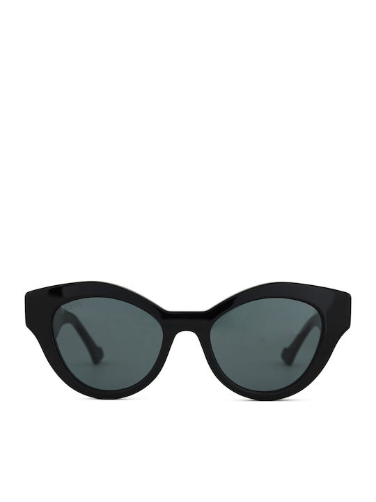 Gucci Women's Sunglasses with Black Plastic Frame and Black Lens GG0957S 002