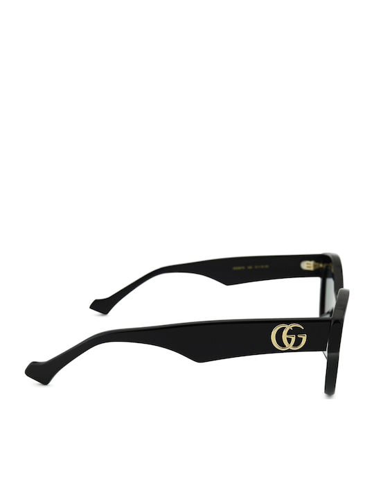 Gucci Women's Sunglasses with Black Plastic Frame and Black Lens GG0957S 002