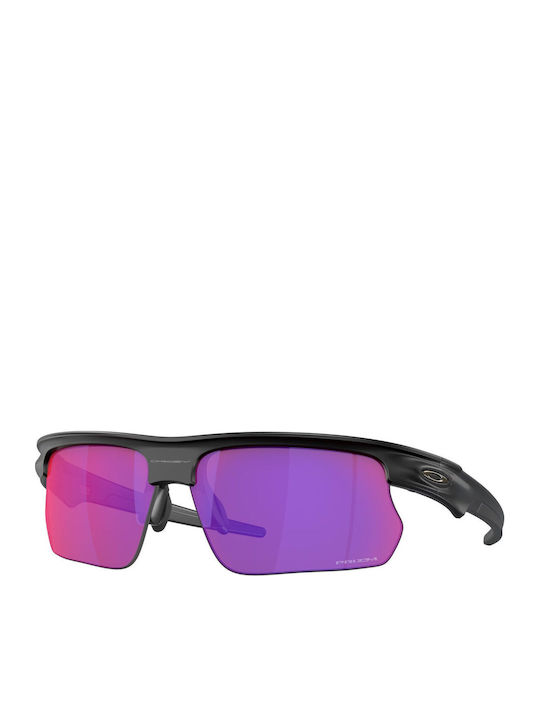 Oakley Men's Sunglasses with Black Plastic Frame and Purple Mirror Lens OO9400-08