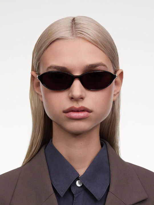 Chimi Ellipse Woman Sunglasses with Brown Tartaruga Horn-Rimmed Frame and Brown Lens ELLIPSE-TORTOISE-55