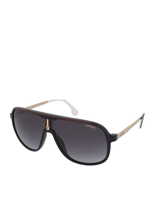 Carrera Men's Sunglasses With Black Horn-Rimmed Frame And Grey Gradient Lens 1007/S 807/9O