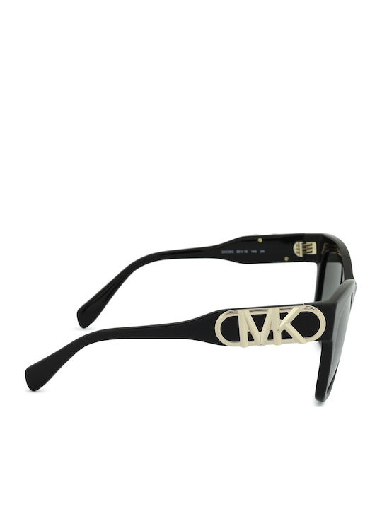 Michael Kors Empire Square Women's Sunglasses with Black Plastic Frame and Gray Gradient Lens MK2182U 30058G