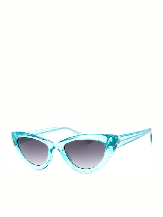 Guess Guess Damen Sonnenbrille mit Türkis Horn umrandetem Rahmen und Gray Verlaufsfarbe Gläser GU7811S 84B
