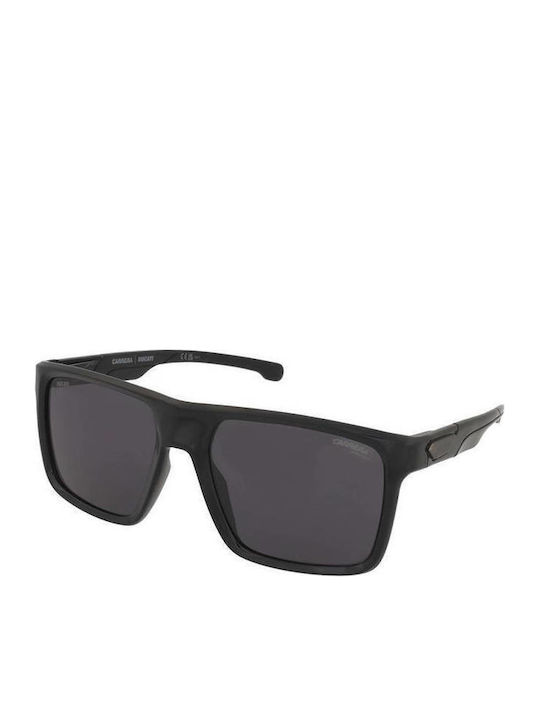 Carrera Carduc Male Sunglasses With Black Horn-Rimmed Frame And Grey Lens 049/S 807/IR