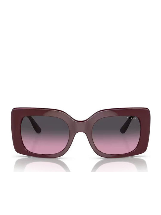 Vogue Women's Sunglasses with Burgundy Plastic Frame and Burgundy Gradient Lens VO5481S 3048/90
