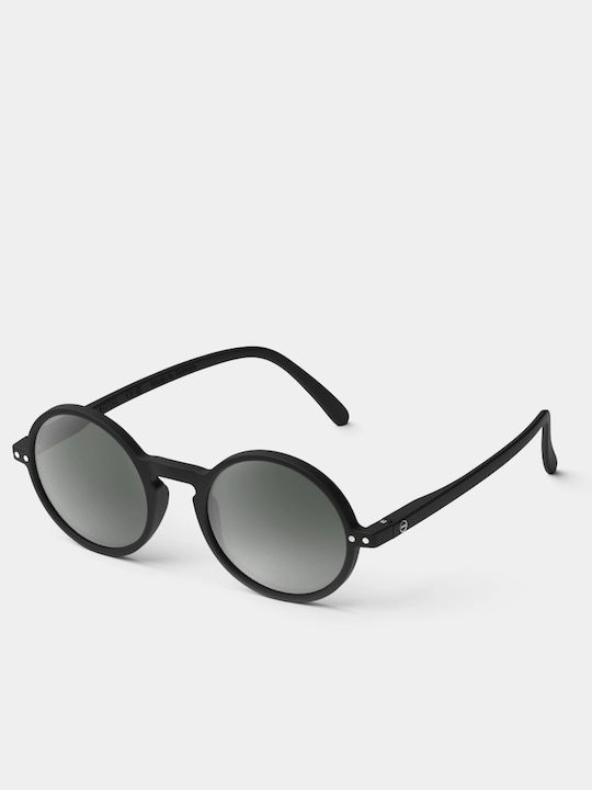 Izipizi #G Unisex Sonnenbrille mit Schwarz Kunststoff Gestell und Schwarz Linse