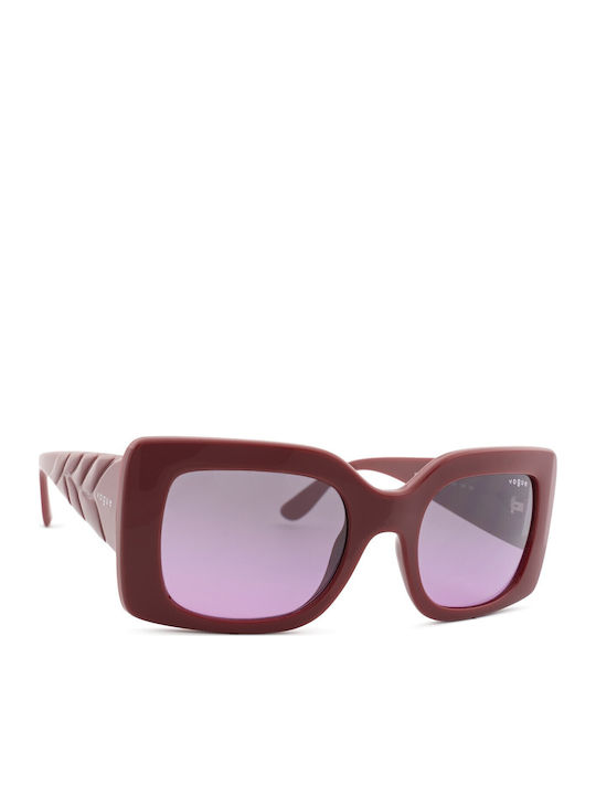 Vogue Women's Sunglasses with Burgundy Plastic Frame and Burgundy Gradient Lens VO5481S 3048/90