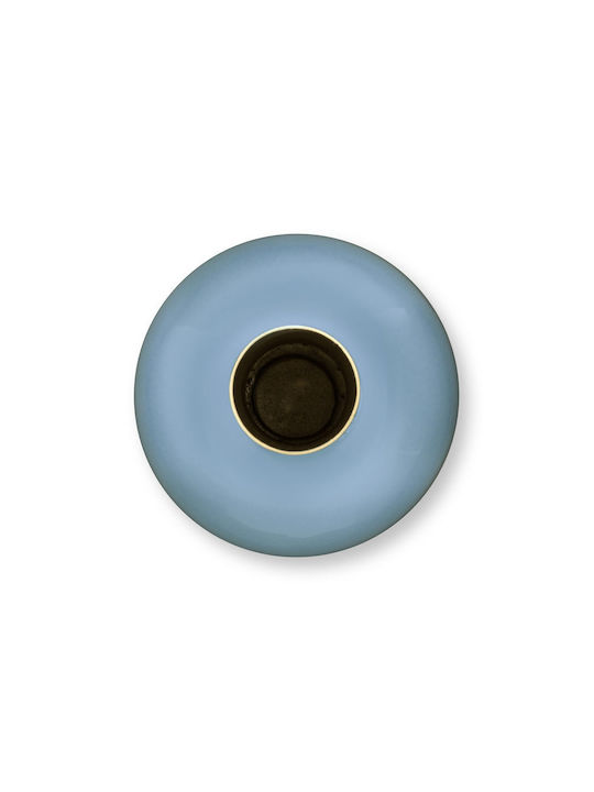 Pip Studio Μεταλλικο Βαζο Ανοιχτο Μπλε 19cm X 33cm