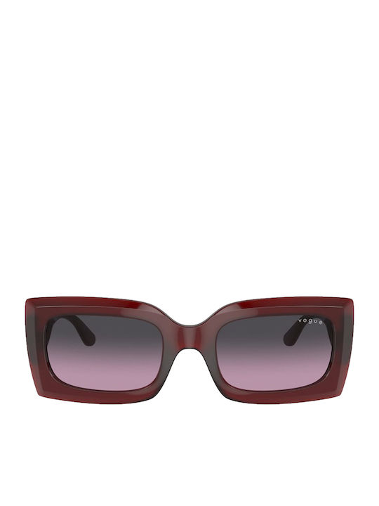 Vogue Women's Sunglasses with Red Plastic Frame and Red Lens VO5526S 309490