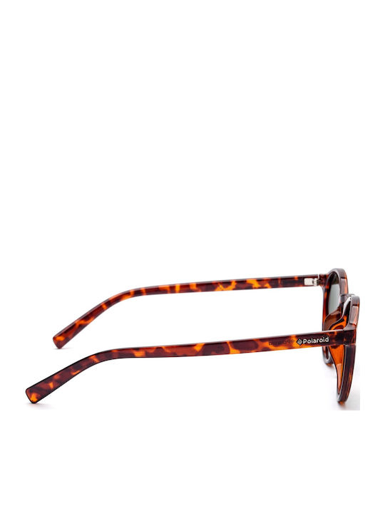 Polaroid Herren Sonnenbrille mit Braun Schildkröte Kunststoff Gestell und Grün Polarisiert Linse 353089