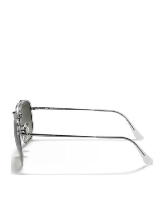 Ray Ban The Marshal II Unisex Sunglasses with Silver Metal Frame and Black Lens RB3648M 004/71