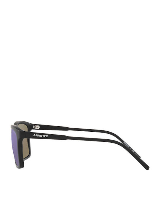 Shyguy Ochelari de Soare Pentru Bărbați Cu Ramă Neagră Din Plastic Și Lentilă Polarized Albastră Oglindă
