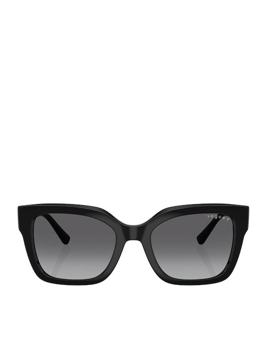 Vogue Women Sunglasses with Black Horn-Rimmed Frame and Grey Gradient Polarized Lens VO5613SB W44/T3
