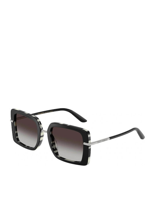 Dolce & Gabbana Women's Sunglasses with Black Frame and Gray Gradient Lens DG4491 33728G