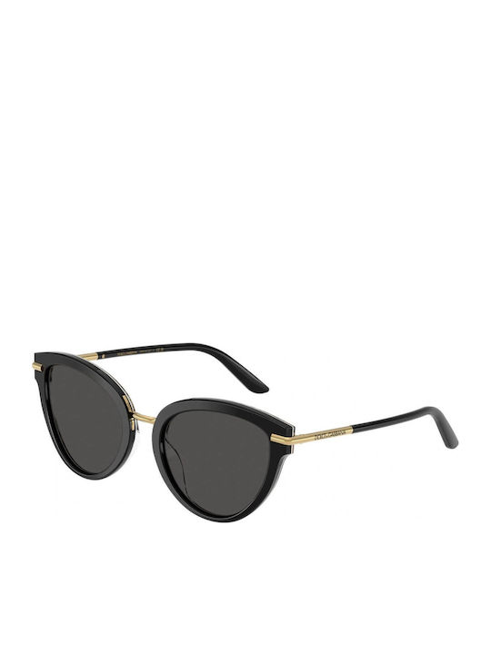 Dolce & Gabbana Дамски Слънчеви Очила с Черна Рамка и Черни Преливащи Стъкла DG4492 32998G