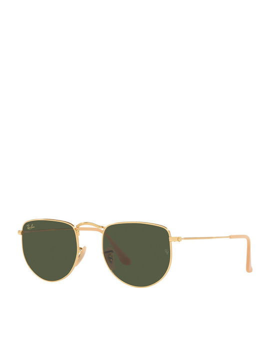 Ray Ban Elon Unisex Γυαλιά Ηλίου με Χρυσό Μεταλλικό Σκελετό και Πράσινο Φακό RB3958 919631