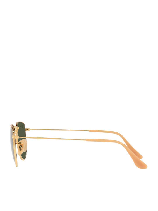 Ray Ban Elon Unisex Γυαλιά Ηλίου με Χρυσό Μεταλλικό Σκελετό και Πράσινο Φακό RB3958 919631