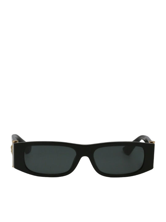 Versace Unisex Γυαλιά Ηλίου με Μαύρο Κοκκάλινο Σκελετό και Γκρι Φακό