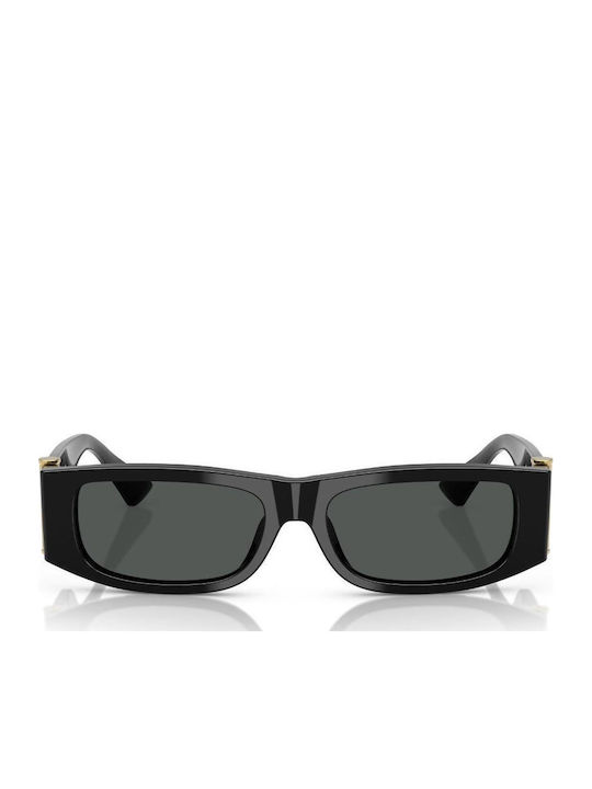 Versace Unisex Γυαλιά Ηλίου με Μαύρο Κοκκάλινο Σκελετό και Γκρι Φακό