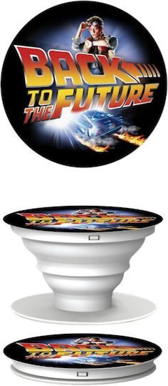 Back To Future Pop Сокети Стойка За Телефон Бяла Ръчна Основa