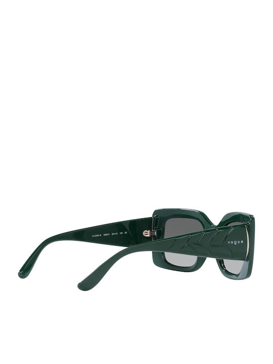 Vogue Women's Sunglasses with Green Plastic Frame and Gray Gradient Lens VO5481S 3050/11