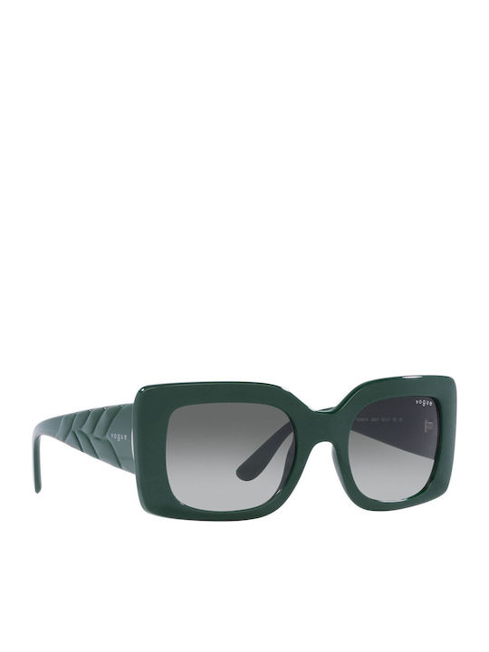Vogue Women's Sunglasses with Green Plastic Frame and Gray Gradient Lens VO5481S 3050/11