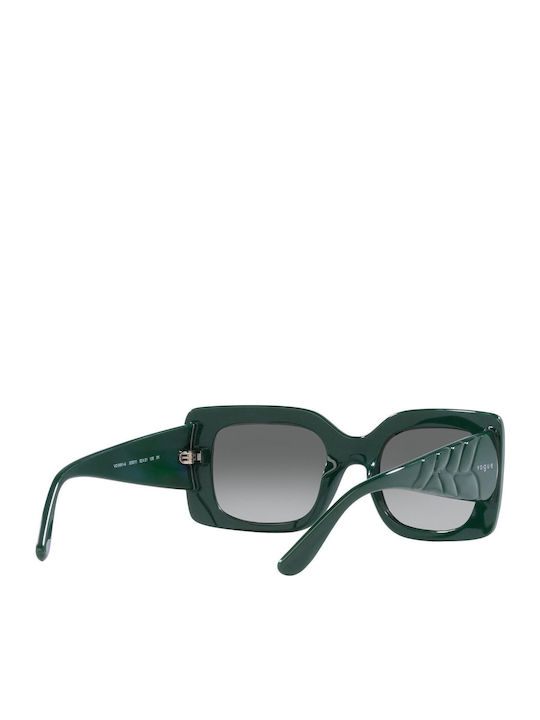 Vogue Women's Sunglasses with Green Plastic Frame and Gray Gradient Lens VO5481S 3050/11