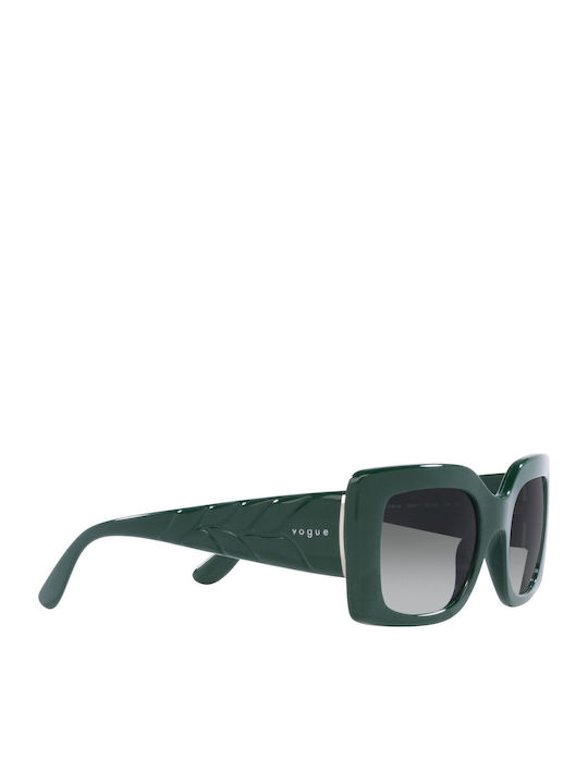 Vogue Women's Sunglasses with Green Plastic Frame and Gray Gradient Lens VO5481S 3050/11