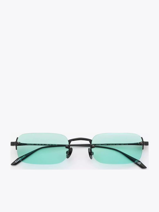 Gast Astro Unisex Γυαλιά Ηλίου με Μαύρο Μεταλλικό Σκελετό και Πράσινο Φακό AS01
